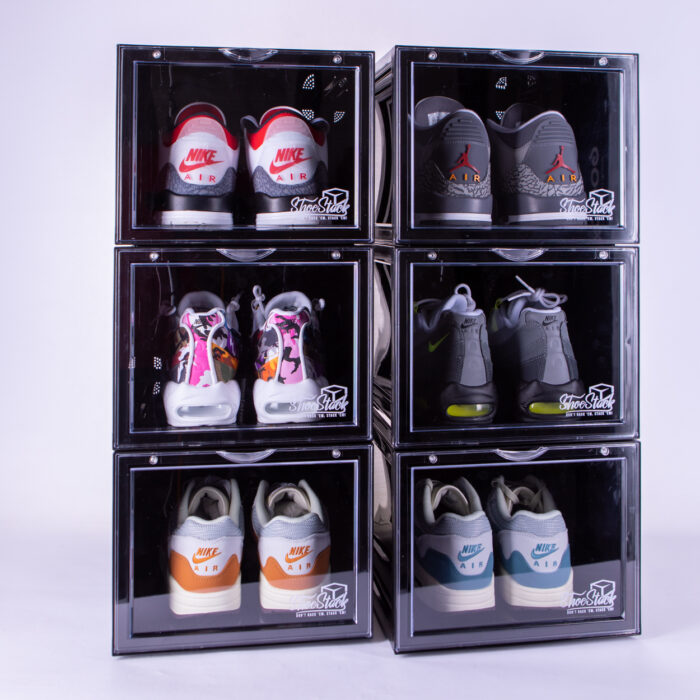 shoe storage crate bundle of 6