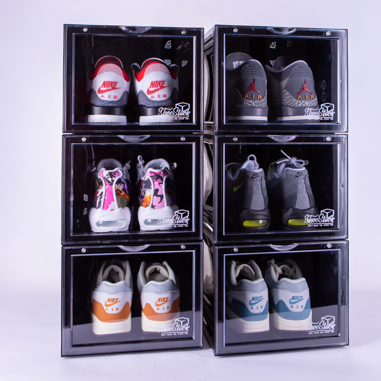 shoe storage crates bundle of 6 shoe storage crate bundle of 6