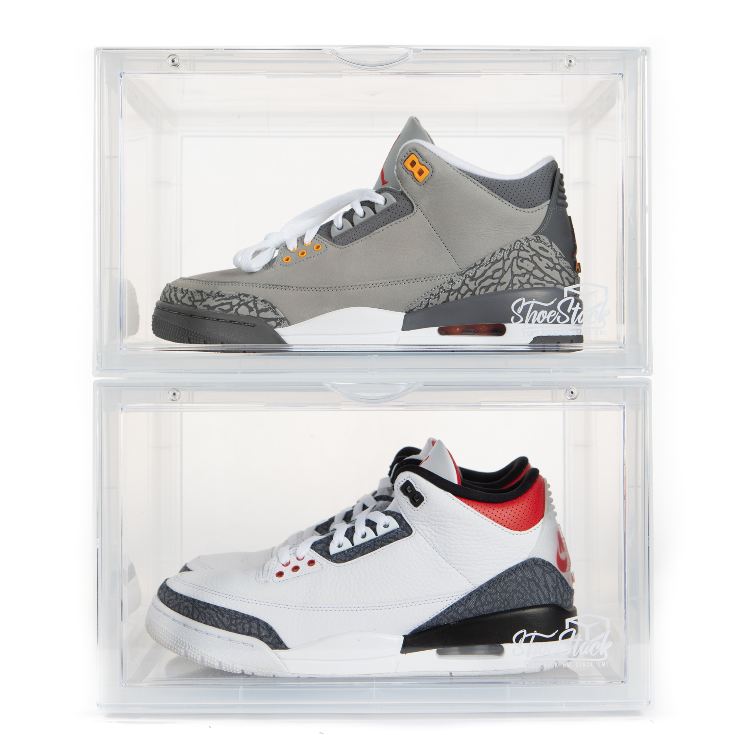 side view clear plastic shoe box side view clear shoe box