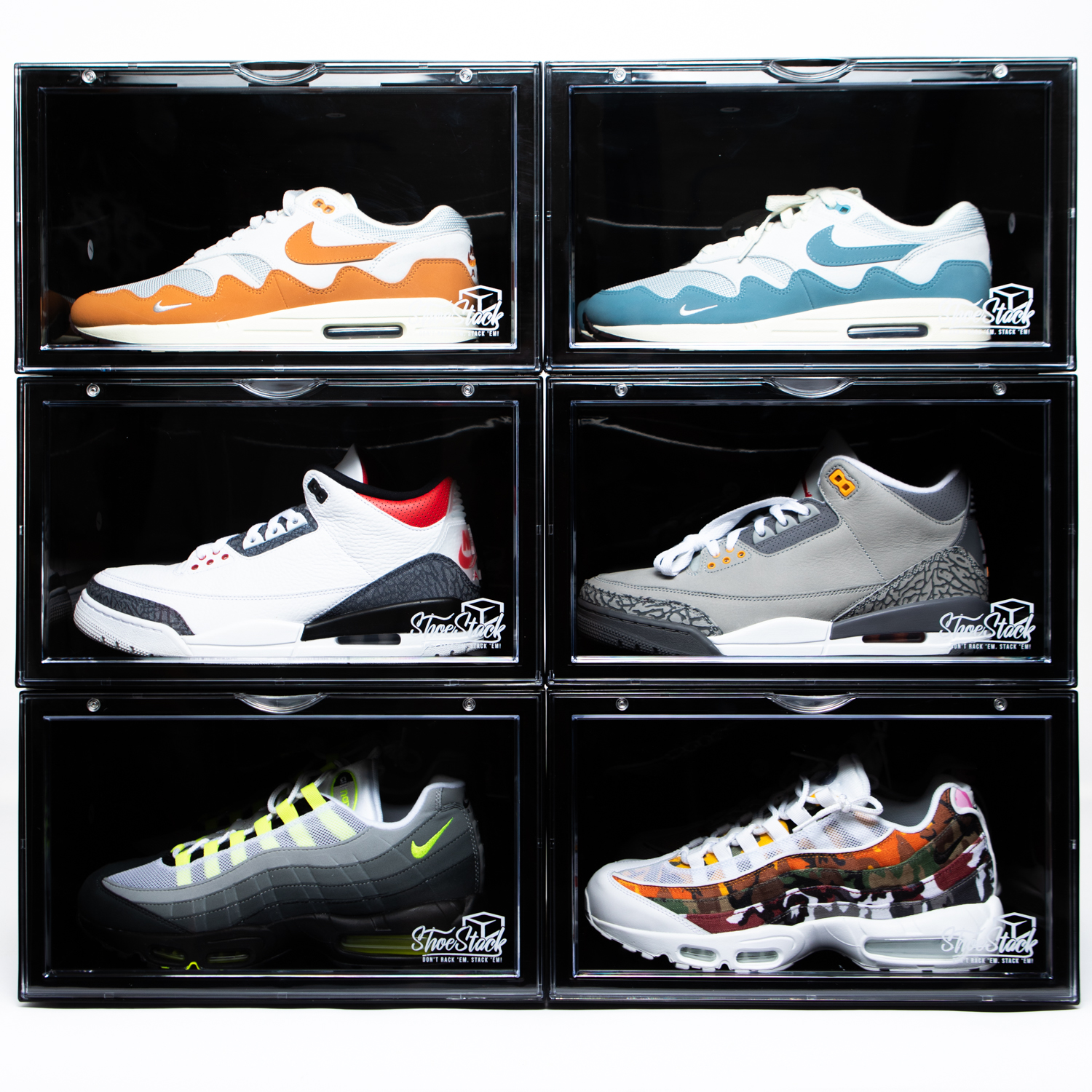 side drop x6 stack storage bundle side drop shoe box bundle