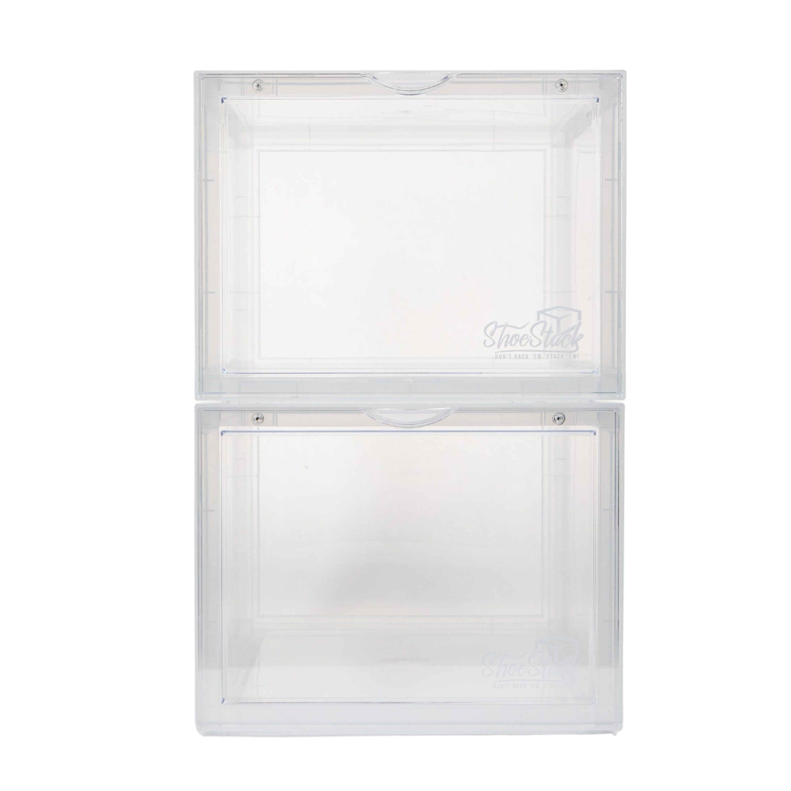 empty clear front shoe box empty clear front shoe box