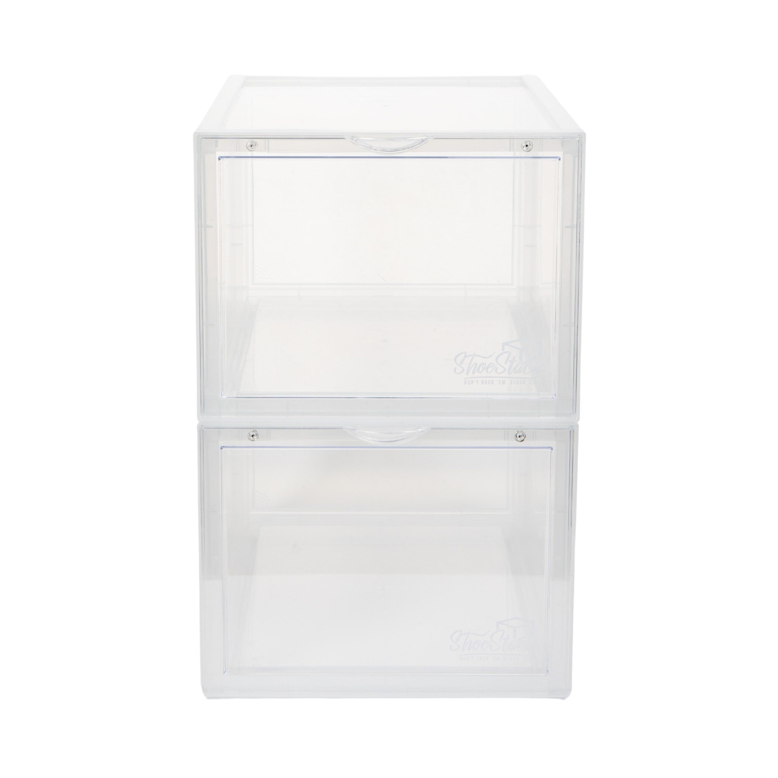 empty clear front shoe box empty clear front shoe box