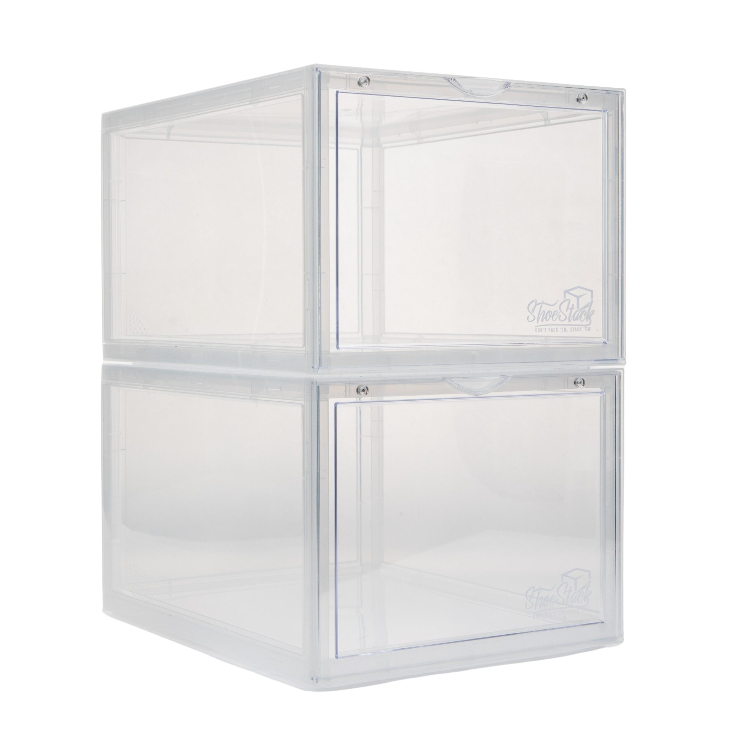 ultra clear plastic shoe box empty clear front shoe box