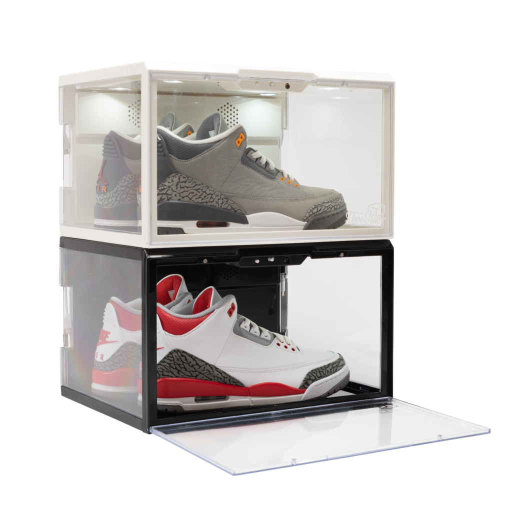 Sound Activated LED Shoe Box | Premium Display Case | X2 Pack