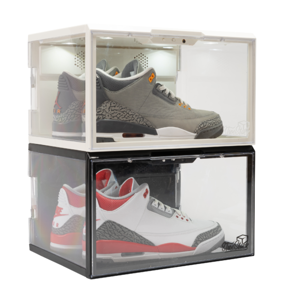 Sound Activated LED Shoe Box | Premium Display Case | X2 Pack