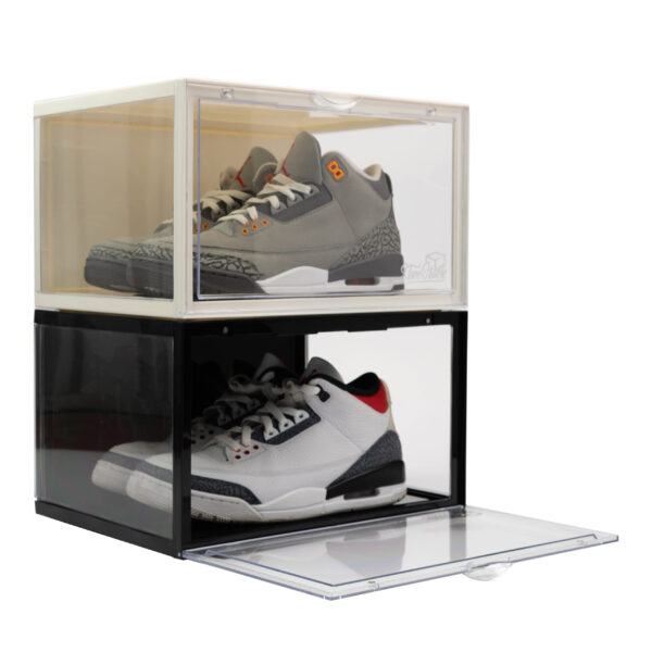 180 degree shoe storage box open magnetic door
