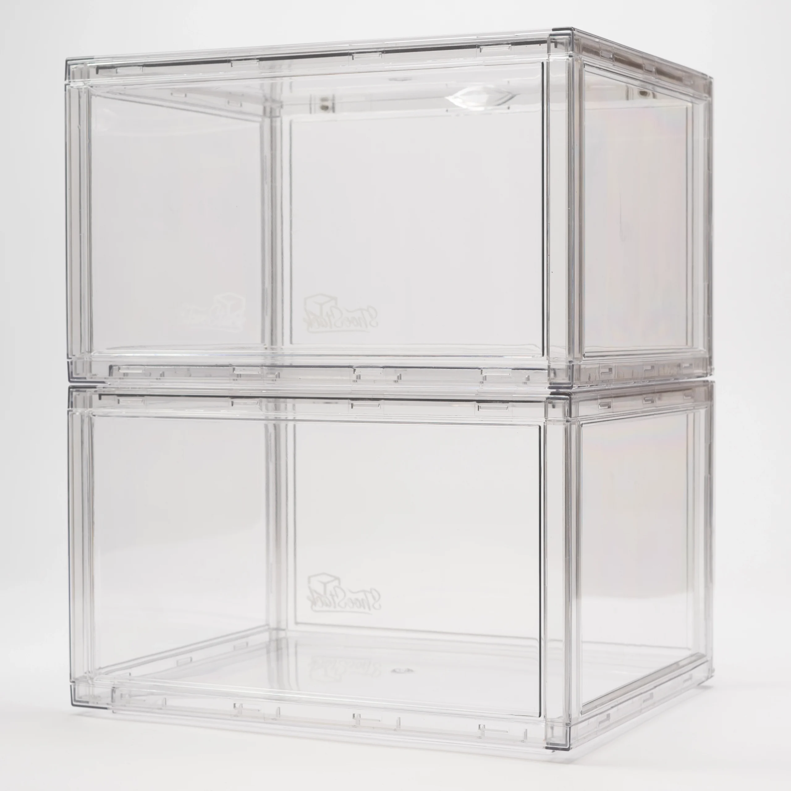 clear shoe box acrylic shoestack