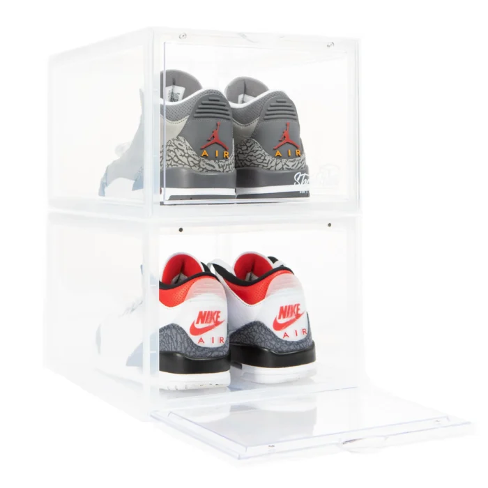 shoestack magnetic door clear shoe boxes