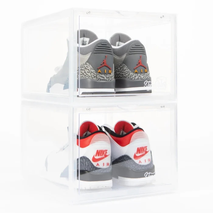 shoestack clear front view shoe storage