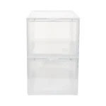 shoe storage boxes clear front view